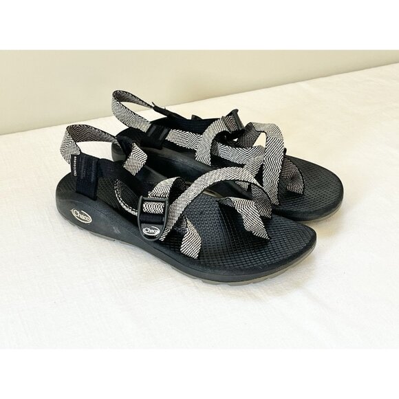 Chaco Zcloud 2 Excite B+W Comfort Adjustable Strap Womens Sz 10 JCH107966W - Picture 1 of 15